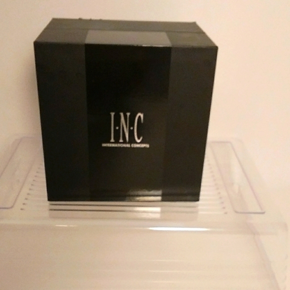 INC Gold Plated Stainless Steel Base Metal Wrist Watch And Bracelet With The Box - Picture 6 of 6